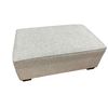 Image 1 : New Grey Ottoman, H16" x W40" x D25" (store display item without box)