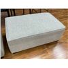 Image 2 : New Grey Ottoman, H16" x W40" x D25" (store display item without box)