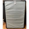 Image 2 : Sandy's - Group of 2: New Boxspring (52.5" x 74") and Metal Bed Frame - store display item without b