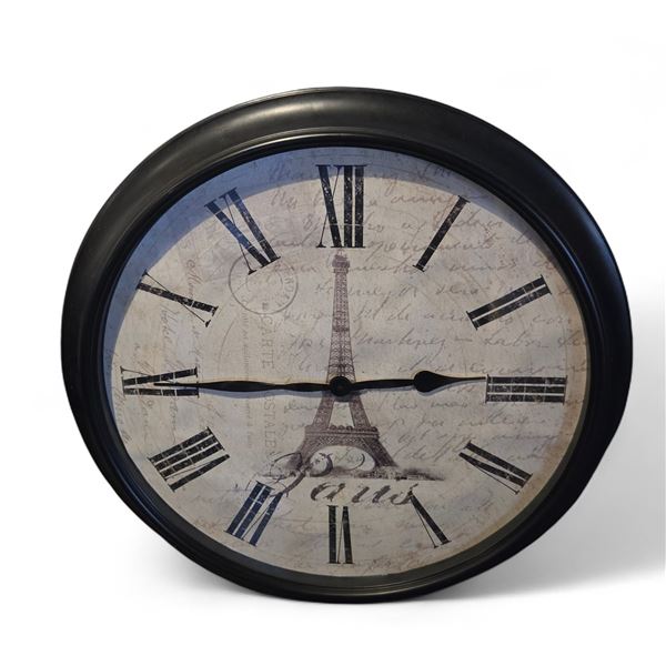 French Style "Paris" Roman Numeral Wall Clock - 30" Diameter
