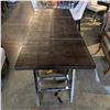 Image 3 : Sunpan - Leather Desk w/ Chrome Legs - RV: $2900 - Dimensions: 66x28x30"