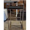 Image 3 : Black Leather Counter Height Stool w/ Metal Legs