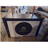 Image 2 : Oak Reception Desk w/ "Designs For Life" Logo - 24x57x40"