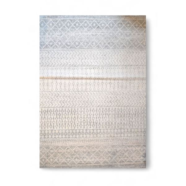 Grey Modern Area Rug - 6'7"x9'