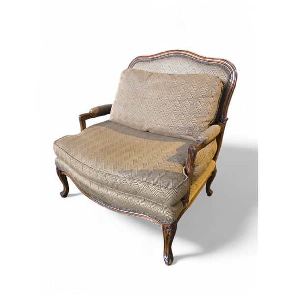 French Louis XV Style Bergere Armchair