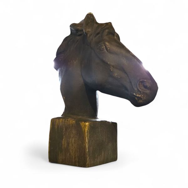 Large Grey Horse Head Décor - 26"H