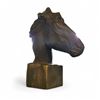 Image 1 : Large Grey Horse Head Décor - 26"H