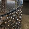 Image 3 : Bernhardt Candide Coffee Table/ Glass Top - RV: $2200 - Dimensions:40x18.5"