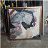 Image 3 : Framed Abstract Art - 40x40"