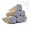 Image 1 : Group - Approx. 6 White Leather Tubular Shaped Pillows