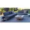 Image 1 : Holland Imports - Outdoor Patio Set - (x2) Benches + Corner Piece & Cushions