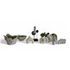 Image 1 : Shelf - Assorted White Décor, Vases  & Candle Holder
