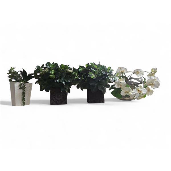 Shelf - Assorted Faux Plants in Planters