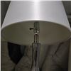 Image 3 : 2 pc - Silver Lamps w/ Silver Lamp Shades - 28"H