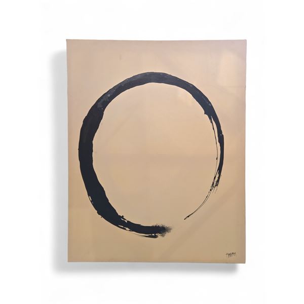 Black & White Abstract Art on Canvas - 48x60"