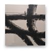 Image 3 : 2 pc - Renwil Black & White Abstract on Canvas - 45x45"