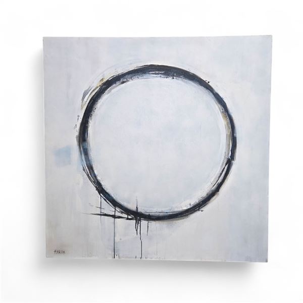 Abstrsct Art on Canvas by Farah Samari - 48x48"