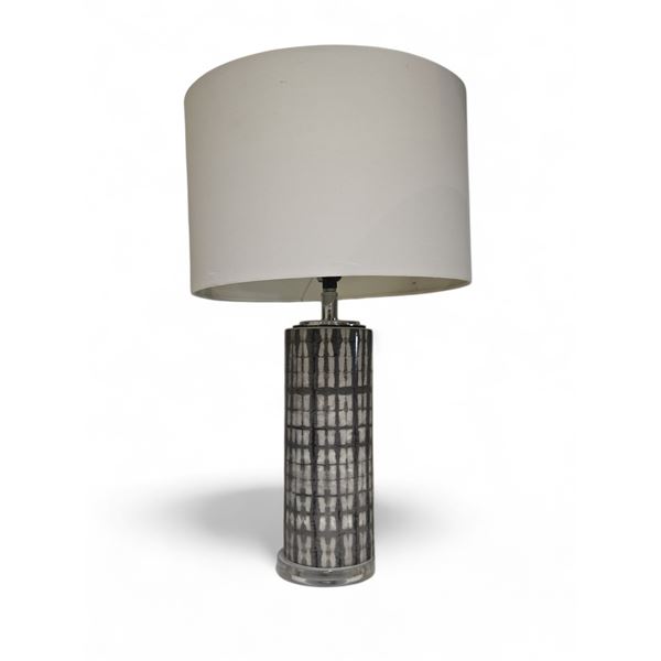 Mosaic Glass Lamp w/ Shade - 25"H