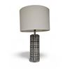 Image 1 : Mosaic Glass Lamp w/ Shade - 25"H