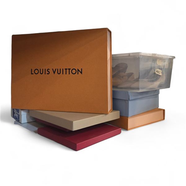 Group - Designer Boxes Including Louis Vuitton, Burberry, Ferragamo