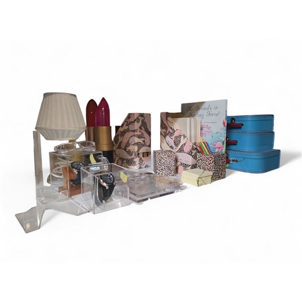 Group - Boxes, Displays, Organizers, Stationary, Lamp, Lip Stick Décor, Watches, Etc.