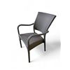 Image 1 : Outdoor Dark Grey Wicker Style Chair