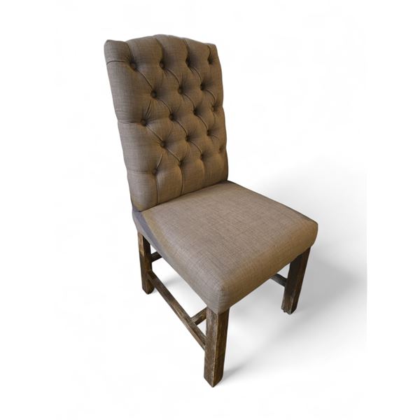 Button Back Side Chair