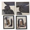 Image 1 : 4 pc - Abstract Art - 16.5x16.5" & 12x15"