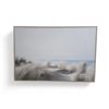 Image 1 : Framed Beach Scene on Canvas - 37x25"
