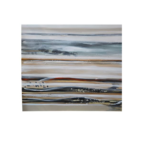 Abstract Art on Canvas - Signed "Leah" - 38x46"