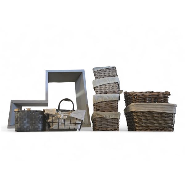 Shelf - Approx. 8 Organizers & Shelf That Can Be Mounted Multiple Directions