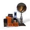 Image 1 : Group - Vanity Mirror, Large Group of Designer Boxes (Empty)