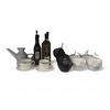 Image 1 : Group - Black & White Apple & Pear Décor, Olive Oil Bottles, Tea Cups, Etc.