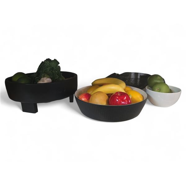 Group - Fake Fruit & Display Bowls