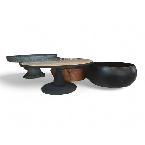 Group - Cake Plates & Wooden Bowls