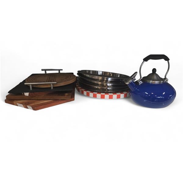 Group - Charcuterie Boards, Kettle, Serving Platters, Etc.