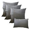 Image 1 : Shelf - x4 Geometric Design Throw Pillows