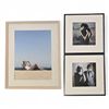 Image 1 : 3 pc - (x2) Pictures of Woman & Shadow 13x13" & Woman Sunbathing 21x17"
