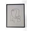Image 2 : 2 pc - Black & White Picasso Style Print - 27.5x22.5"