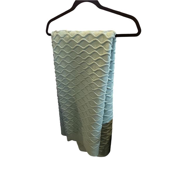 Green Knit Blanket by Nicole Miller - 60x48"