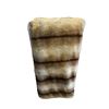 Image 1 : Striped Faux Fur Blanket - 61x49"