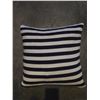 Image 3 : Shelf - x5 Throw Pillows - Black & White Striped, Abstract Design, Blue, Black
