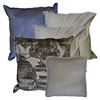 Image 1 : Shelf - x5 Throw Pillows - White, Blue & Venetian Design