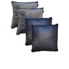 Image 1 : Shelf - x4 Throw Pillows - Blue & Black
