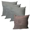 Image 1 : Shelf - x4 Throw Pillows - Mint Green Design (x3) & Light Purple / Marron