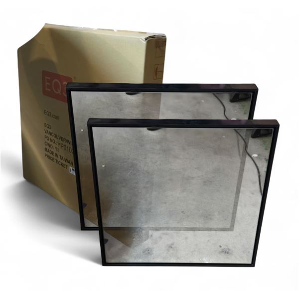 3 pc - Framed Mirrors (x1 In Box) - 24x24"