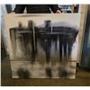 Image 4 : 4 pc - Renwil Black & White Abstract Painting 30x60" / Abstract Art 36x48", 30x48" & 40x40"