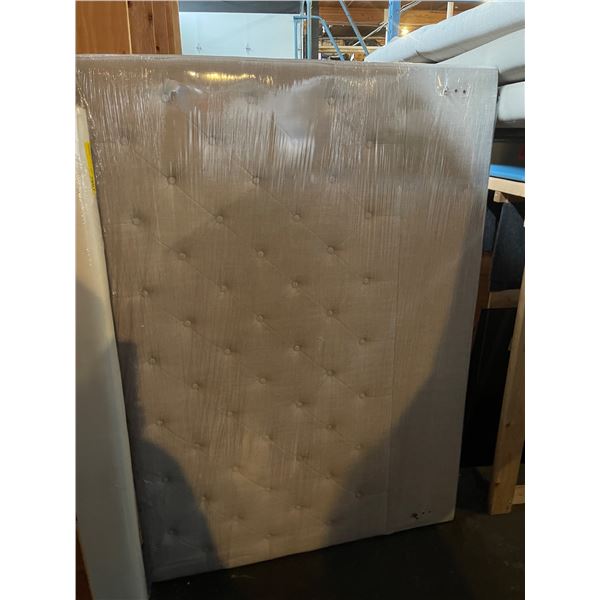Tufted Grey Fabris Headboard - 46x64"
