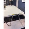 Image 2 : Glass Top Adjustable Height Table - 63x31.5" Top