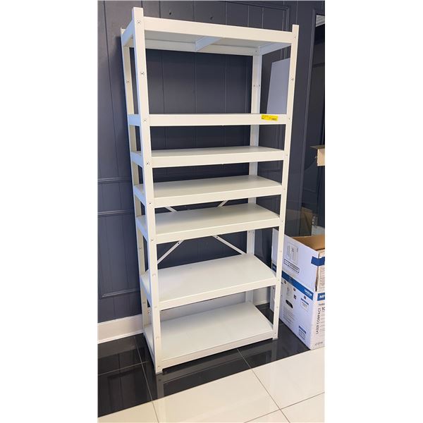 Steel Adjustable Rack w/ (x5) Adjustable Shelves - 75x33x15.5"